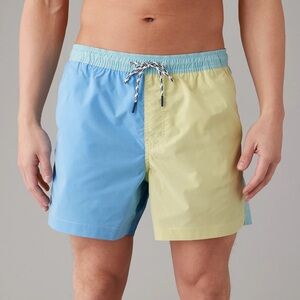 AE 5" Colorblock Flex Swim Trunk American Eagle Shorts Men XS Pastel